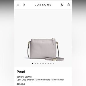 Lo & Sons Pearl Saffiano Leather Crossbody Bag